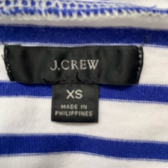 J. Crew Tie Back Top in Striped Mariner Cloth  3/4 Sleeve XS - Picture 8 of 8